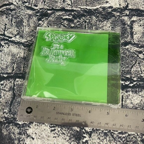 Halloween Clear Cling Stamp Set Echo Park Spellcast Ghost Witch Candycorn - Picture 8 of 9